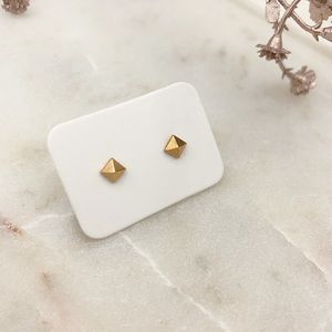 COPY - Pyramid Stud Earrings Rose Gold